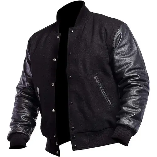 Black Letterman Varsity Jacket
