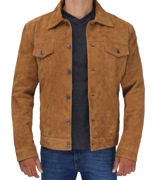 Tan Suede Leather Jacket