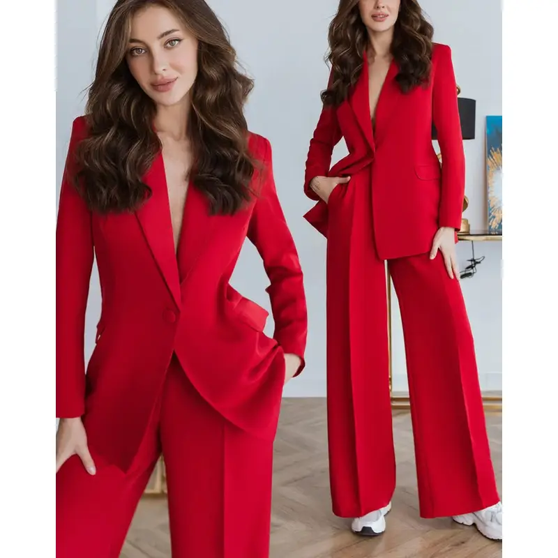 Red Blazer and Trouser for Women