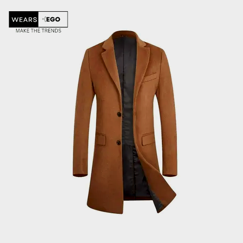 Mens-Brown-Wool-Long-Coat